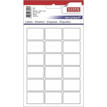 Samolepící etiketa Etikety A6, 22 x 32 mm, bílá