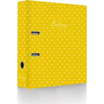 Pořadač pákový A4, hřbet 7 cm, Silver, žlutá