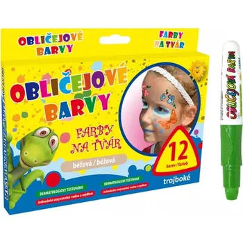 Speciální výtvarná barva Barva na obličej, světle zelená