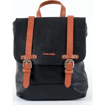 Kabelka Středně velký městský černý batoh David Jones 6311-2 s obsahem 8l