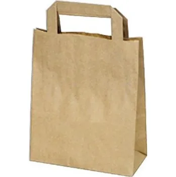 Dárková taška Taška papírová hnědá, 18 + 8 x 22 cm