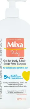 Mixa Extra vyživující mycí Baby gel na tělo a vlásky 5% 400 ml