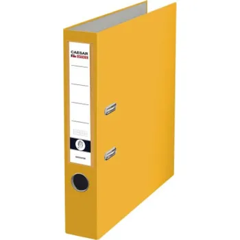 Pořadač pákový A4, hřbet 5 cm, polypropylen, žlutá