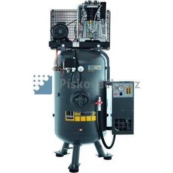 Kompresor Elektrický, pístový, průmyslový kompresor Schneider, 10bar + rozběh hvězda/trojúhelník + integrovaná kondenzační sušička UNM STS 1250-10-270 X DK C