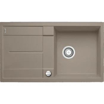 Granitový dřez Granitový dřez Blanco METRA 5 S Tartufo 517348 + Sanitární silikon + Designové masivní dřevěné krájecí prkénko z akácie