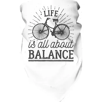 Nákrčník Nákrčník/bandana s potiskem Life is all about Balance