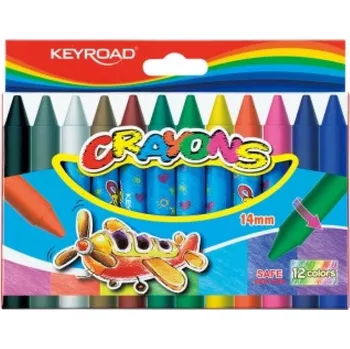 Pastelka Voskovky Keyroad, 12 kusů, Jumbo 14mm průměr