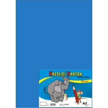 Kreslicí karton A2, modrá, 100 listů