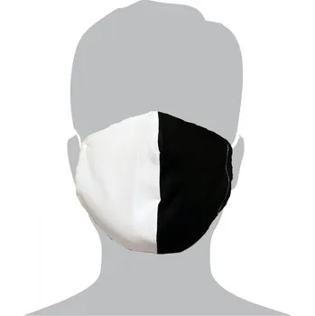 rouška Ochranná rouška - Black and white (Textilní - s aktivními ionty stříbra)