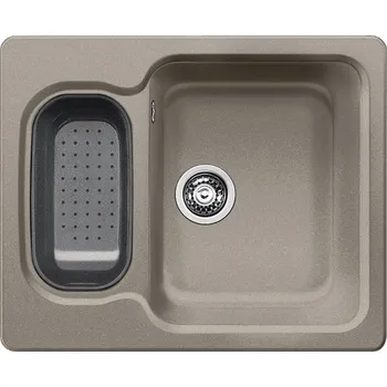 Granitový dřez Granitový dřez Blanco NOVA 6 Tartufo 517374 + Sanitární silikon + Designové masivní dřevěné krájecí prkénko z akácie