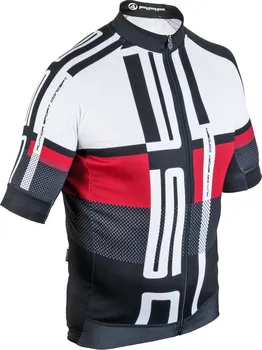 cyklistický dres Author Men Sport X7 ASC s krátkým rukávem červený/bílý/černý