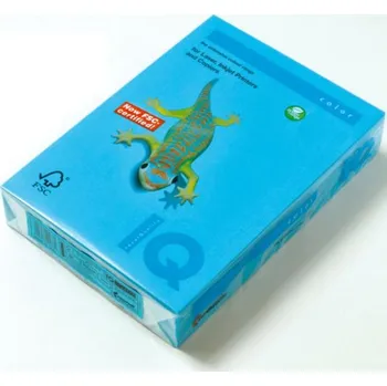 Barevný papír Kopírovací papír A4, 160 g, Azurová