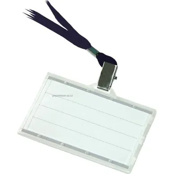 Jmenovka na stůl Jmenovka, se šňůrkou, černá