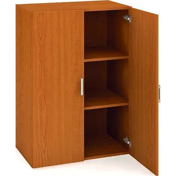 Hobis Skříň D 3 80 01 Barva dveří: ořech, Barva korpusu: bílá, Úchytky: UCO