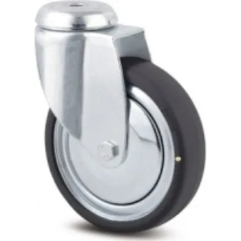 Dvoukolový ruční vozík Antistatické přístrojové kolečko 125, otočné, středový šroub