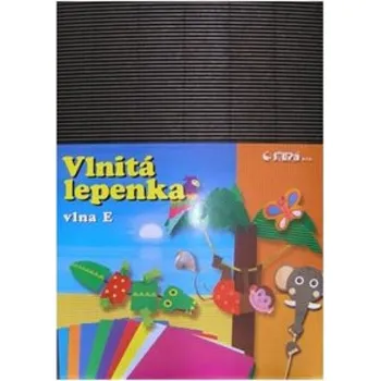 Karton Lepenka vlnitá, rovná, A4, černá