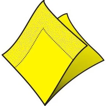 Papírový ubrousek Ubrousky žluté 33 x 33 cm, 250 ks, 2 vrstvé