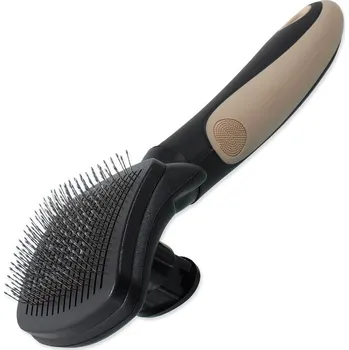 Kartáč pro zvířata Kartáč DOG FANTASY s drátky samočistící S/M (1ks)