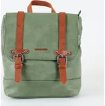 Středně velký městský zelený batoh David Jones 6311-2 s obsahem 8l