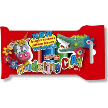 Modelovací hmota Plastelína 100 g, Kohinoor, 5 barev
