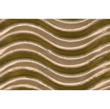 Karton Lepenka vlnitá, vlny, A4, zlatá