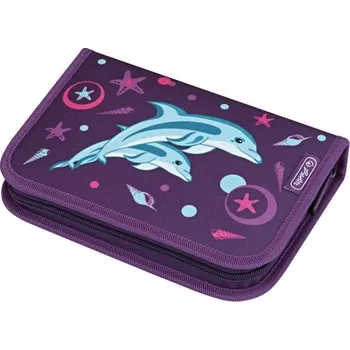 Penál PENAL 1P 2KLOPY PLNY DELFIN HER