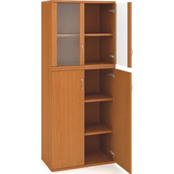 Policová skříň Hobis Skříň S 5 80 08 Barva dveří: olše, Barva korpusu: jako dveře, Úchytky: USN