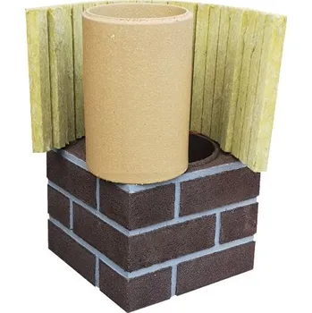 Komín Sada navýšení prstenců o 0,3 m hnědá pro komín 160 mm