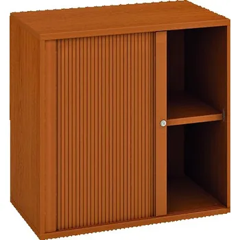 Policová skříň Hobis Skříň SZ 2 80 03 L Barva dveří: ořech, Barva korpusu: šedá, Úchytky: UCO