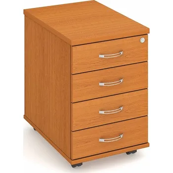 Zásuvkový kontejner Hobis Kontejner K 24 C Barva dveří: ořech, Barva korpusu: bílá, Úchytky: USN