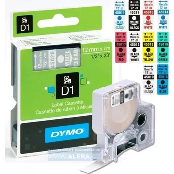 Pásek do tiskárny Páska Dymo D-1, 12 mm x 7 m, černý tisk na bílé