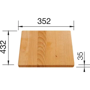 Kuchyňské prkénko Blanco krájecí deska dřevěná pro PLENTA příslušenství bukové dřevo dřevo 219 891