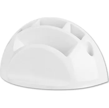 Stojánek na tužky a bloček Smart, bílý