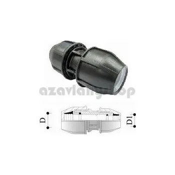 Vodovodní potrubí Spojka redukovaná 25 mm x 20 mm (FISH spojka redukovaná 25 mm x 20 mm PN16)