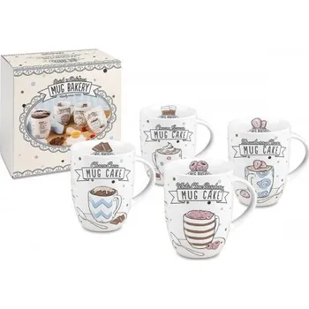 Sada hrnků Bakery , recepty pečení , MugCake 4ks 4028145076724