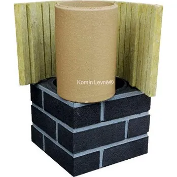 Komín Sada navýšení prstenců o 0,3 m černá pro komín 180 mm