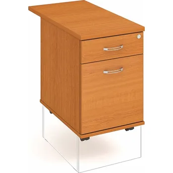 Zásuvkový kontejner Hobis Kontejner K 22 ZSC 80 Barva dveří: buk, Barva korpusu: bílá, Úchytky: UCO