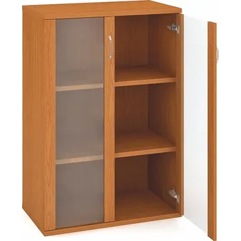 Policová skříň Hobis Skříň S 3 80 04 Barva dveří: ořech, Barva korpusu: jako dveře, Úchytky: USN