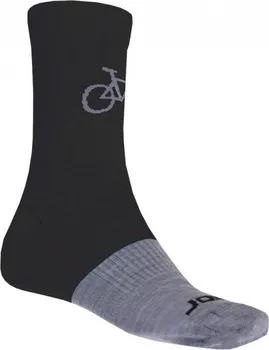 Pánské termo ponožky Sensor Tour Merino Wool černé/šedé 35-38