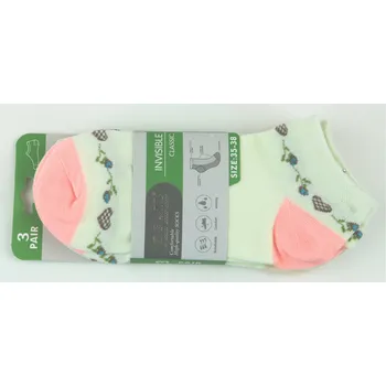 Dámské ponožky PESAIL Dámské kotníkové bavlněné ponožky L90W 3 páry Velikost: 35- 38