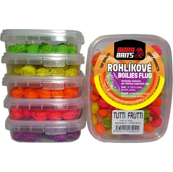 Boilies Bony Baits Rohlíkové Boilies FLUO - scopex 30g