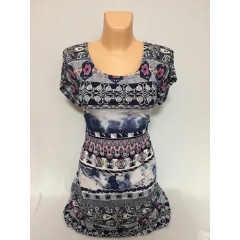 Dámská tunika dámské halenky, Barva Modrá, Velikost XL 44, Materiál 98% Polyester 2% Lycra