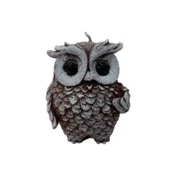 Svíčka E-myslivost Myslivecká dekorační svíce – SOVA