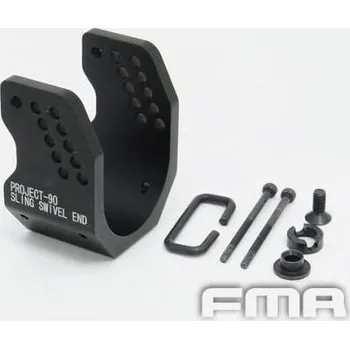 FMA FMA CNC montážní báze popruhu pro P90 / SSR90, dlouhá - Černá