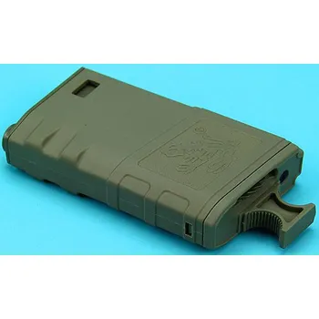 G&P Zásobník krátký M4/M16 na 140 ran FROG s rychlovytahováním, pískový