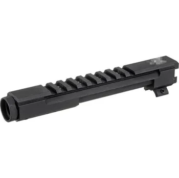 Airsoft 5KU 5KU plynová trubice s RIS lištou pro LCT / GHK AK - Černá