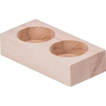 Svícen FK Dřevěný svícen - 10x5x2,5 cm