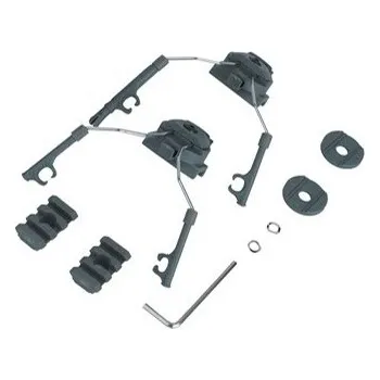 Airsoft Z-Tactical Rail adapter set na helmu pro headset COM 1 / 2, olivový