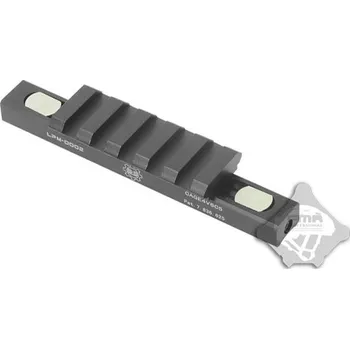 Airsoft FMA FMA CNC LOWPRO RIS lišta 45° na předpažbí - Černá