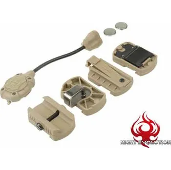 Svítilna Night Evolution Svítilna na helmu MPLS 3 bílá/červená/IR LED, písková